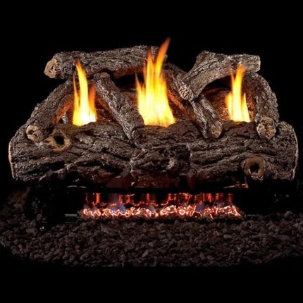 Realfyre Golden Oak Designer Plus Gas Log Set